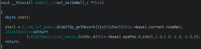 Example of how an inline function appears in Ghidra
